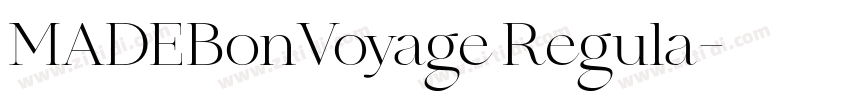 MADEBonVoyage Regula字体转换
